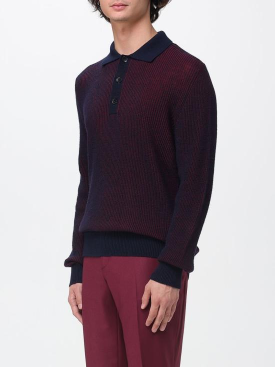 25FW 에트로 폴로 티셔츠 MRKN0005 AV791 R0369 Burgundy - ETRO