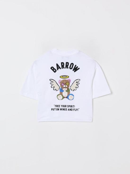 25FW [키즈] 바로우 티셔츠 F5BKJGTH185 002 White - BARROW