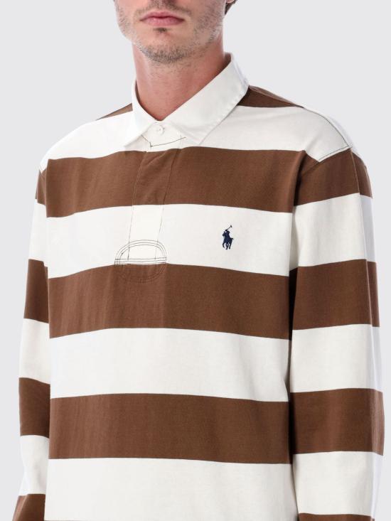 25FW 폴로 랄프로렌 폴로 티셔츠 710717116 055 Brown - POLO RALPH LAUREN
