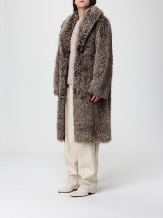 25FW 리우조 코트 MF5459E1024 M9873 Brown - LIU JO