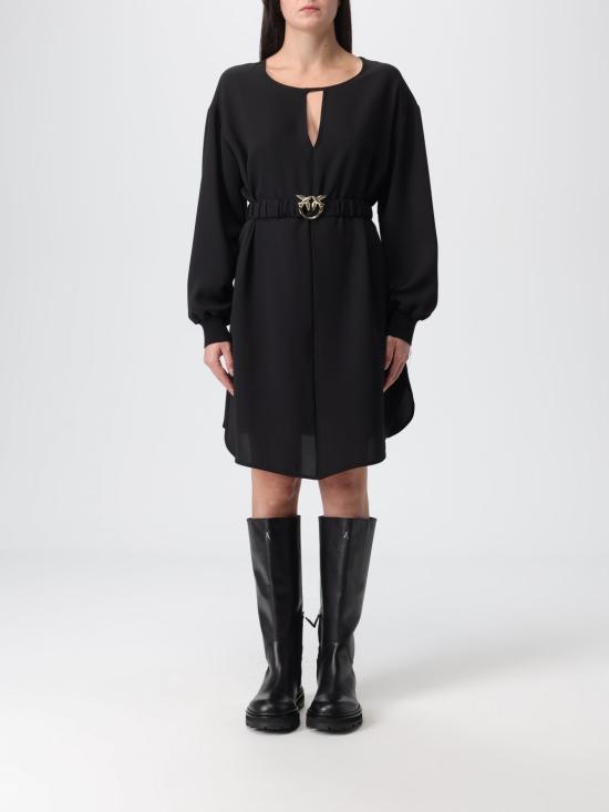 25FW 핑코 롱 원피스 105586A2QW Z99 Black
