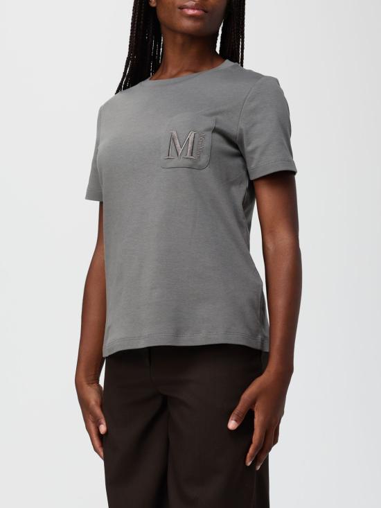 25FW 에스막스마라 반팔 티셔츠 2529976011600 004 Grey - 'S MAX MARA