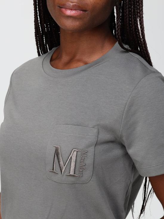 25FW 에스막스마라 반팔 티셔츠 2529976011600 004 Grey - 'S MAX MARA