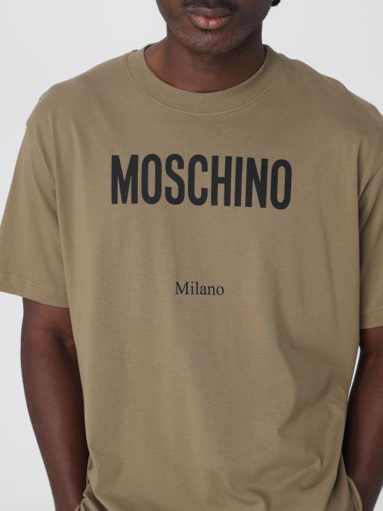 25FW 모스키노 반팔 티셔츠 07135241 1425 Green - MOSCHINO