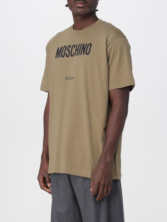 25FW 모스키노 반팔 티셔츠 07135241 1425 Green - MOSCHINO