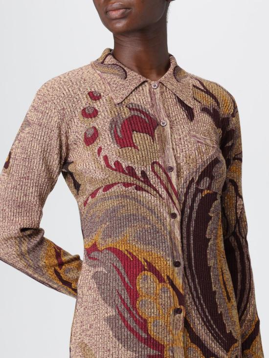 25FW 에트로 폴로 티셔츠 WRKE0339AKC84 S9890 Brown - ETRO