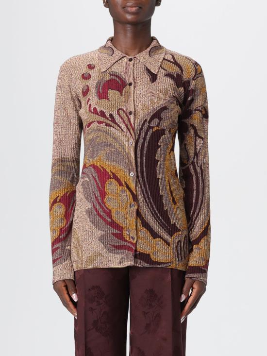 25FW 에트로 폴로 티셔츠 WRKE0339AKC84 S9890 Brown