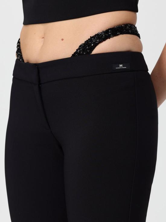 25FW 엘리자베타프랜치 스트레이트 팬츠 PA128 110 Black - ELISABETTA FRANCHI