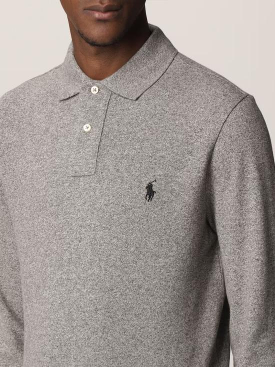 25FW 폴로 랄프로렌 폴로 티셔츠 710681126 003 Grey - POLO RALPH LAUREN