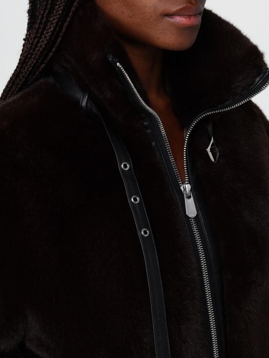 25FW 핑코 코트 106013A1ZM M28 Brown - PINKO