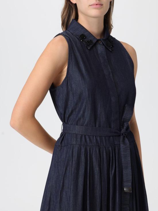 25FW 에스막스마라 롱 원피스 2529226012600 001 Blue - 'S MAX MARA