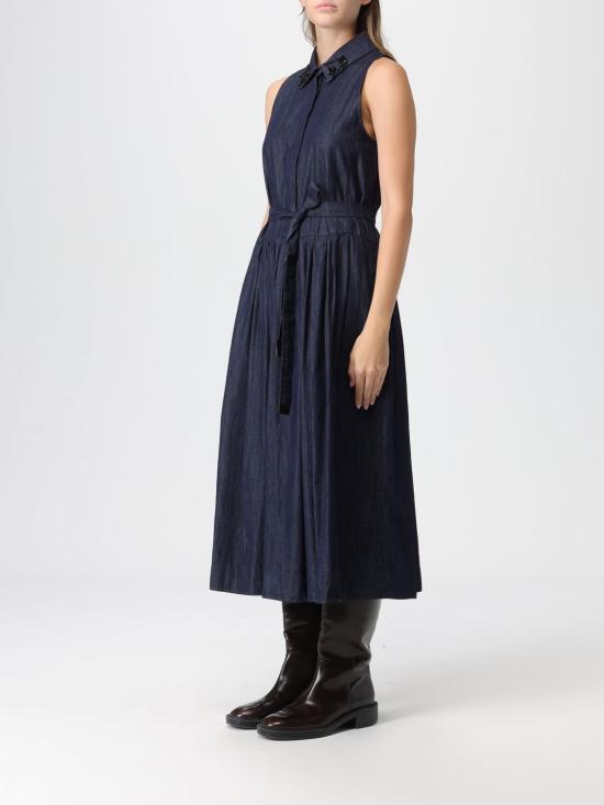 25FW 에스막스마라 롱 원피스 2529226012600 001 Blue - 'S MAX MARA