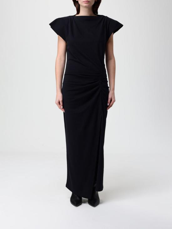 25FW 이자벨마랑에뚜왈 롱 원피스 RO0307FAA1N41I 01BK Black