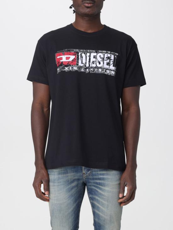 25FW 디젤 반팔 티셔츠 A194360PLAT 9XX Black