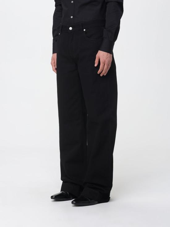 25FW 알렉산더 맥퀸 데님 팬츠 839142QYAAC 1000 Black - ALEXANDER MCQUEEN