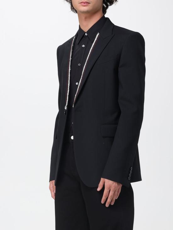 25FW 알렉산더 맥퀸 수트 자켓 832703QUAAC 1000 Black - ALEXANDER MCQUEEN