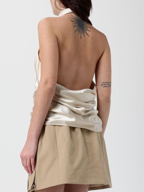 25FW 발망 민소매 티셔츠 FF1AE165SE95 0AS Beige - BALMAIN