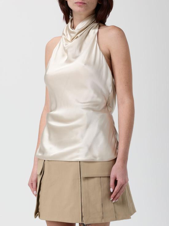 25FW 발망 민소매 티셔츠 FF1AE165SE95 0AS Beige - BALMAIN