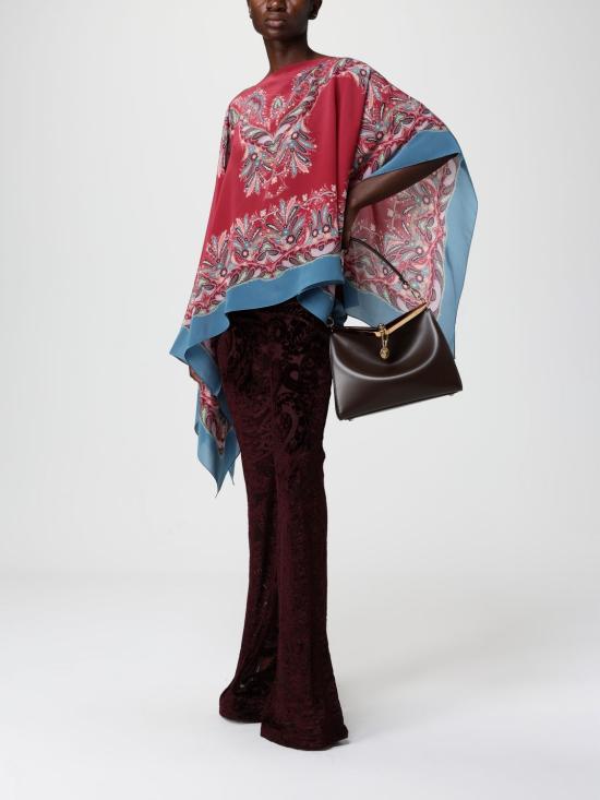 25FW 에트로 블라우스 WRJA0146AKB08 X0868 Burgundy - ETRO