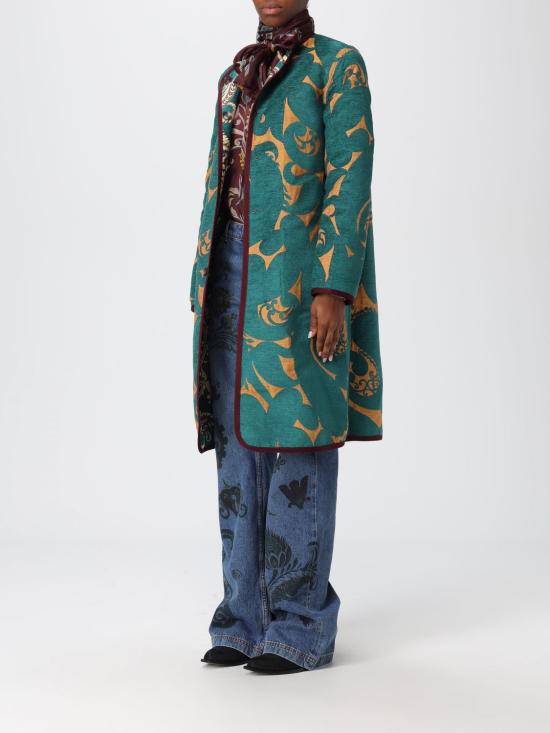 25FW 에트로 코트 WRAA0040 99TJEH9 S9890 Green - ETRO