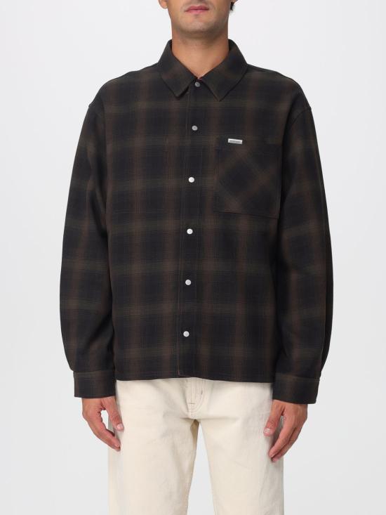 25FW 리프레젠트 긴팔 셔츠 MLM100105 NERO Black