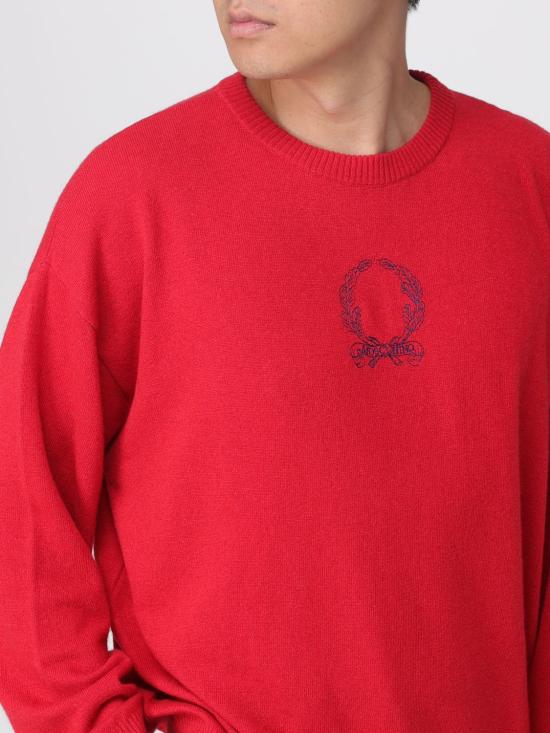 25FW 모스키노 스웨터 09255202 0117 Red - MOSCHINO