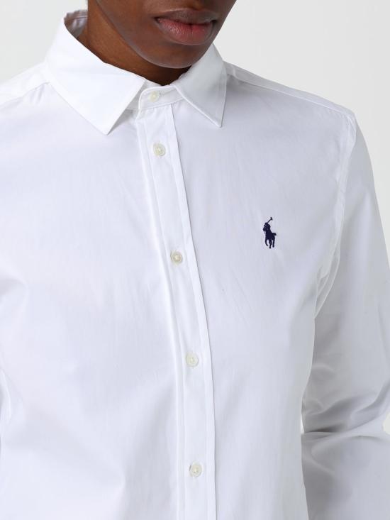 25FW 폴로 랄프로렌 셔츠 211891376 001 White - POLO RALPH LAUREN