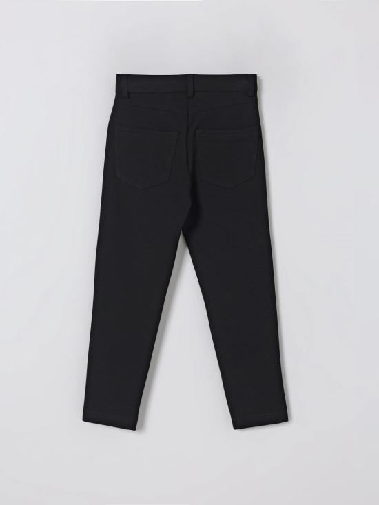 25FW [키즈] 발망 스트레이트 팬츠 BX6Q80J0371 930OR Black - BALMAIN