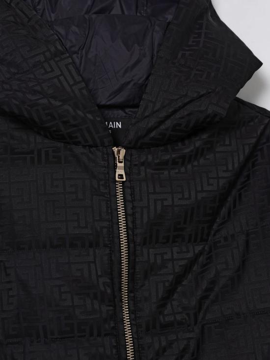 25FW [키즈] 발망 캐주얼 자켓 BX2B30B0092 930 Black - BALMAIN