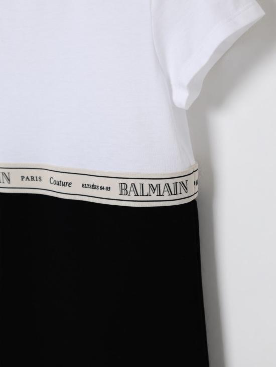 25FW [키즈] 발망 원피스 BX1B91J0371 930BCB Black - BALMAIN