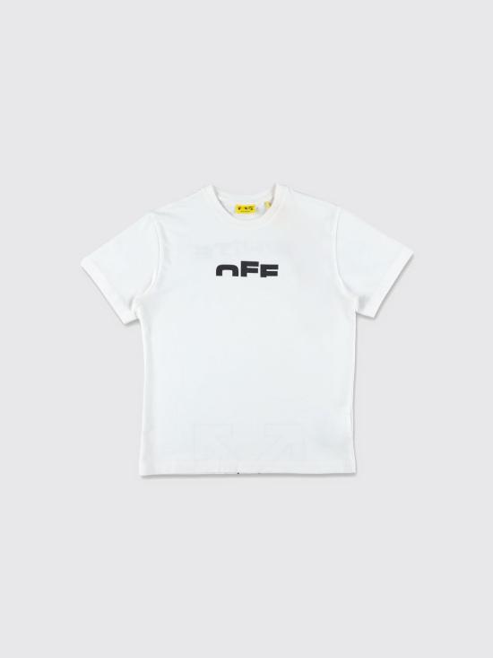 25FW [키즈] 오프화이트 티셔츠 OBAA002F25JER002 0110 White