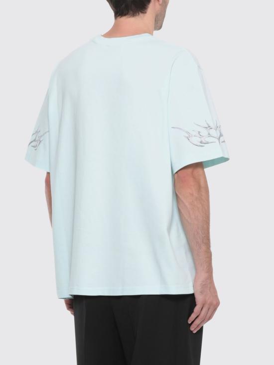 25FW 카사블랑카 반팔 티셔츠 MAW25JTS044 07 Blue - CASABLANCA