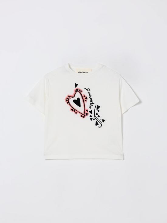 25FW [키즈] 시모네타 티셔츠 SX8A21J0177 101 Ivory