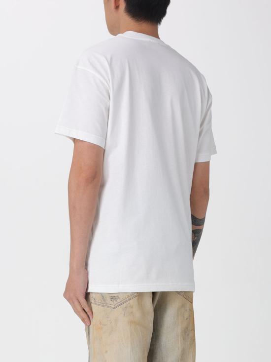 25FW 디젤 반팔 티셔츠 A194360PLAT 141 White - DIESEL