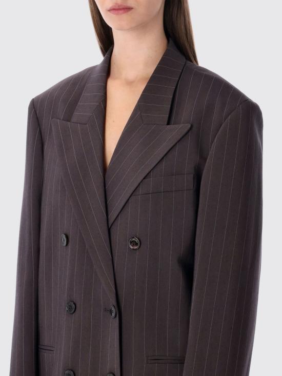 25FW 마그다뷰트림 자켓 107925 BROWN PIN Brown - MAGDA BUTRYM