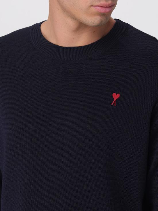 26SS 아미 ADC 크루넥 스웨터 HKS826001 414 Blue - AMI