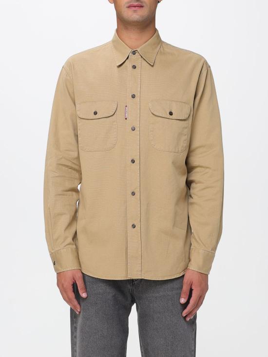 25FW 디스퀘어드2 긴팔 셔츠 S74DM0954D35305 124 Beige