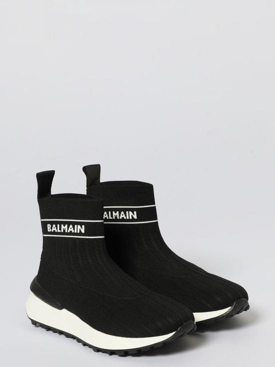 25FW [키즈] 발망 스니커즈 BX0R26Z0464 930BC Black - BALMAIN