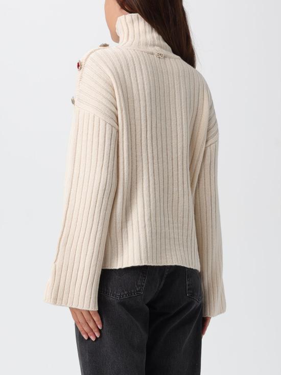 25FW 리우조 터틀넥 MF5425MS040 20304 Yellow Cream - LIU JO