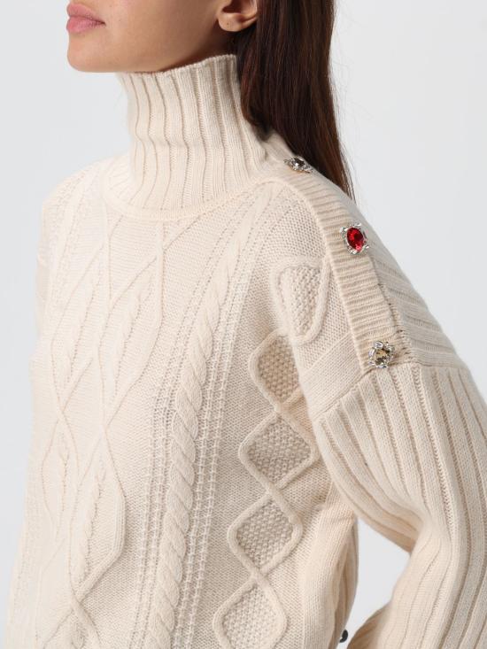 25FW 리우조 터틀넥 MF5425MS040 20304 Yellow Cream - LIU JO