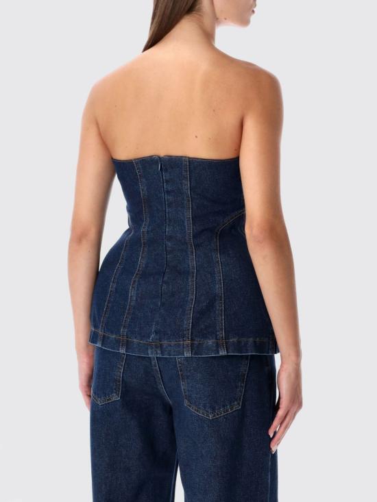 25FW 마그다뷰트림 민소매 티셔츠 132925 NAVY Blue - MAGDA BUTRYM