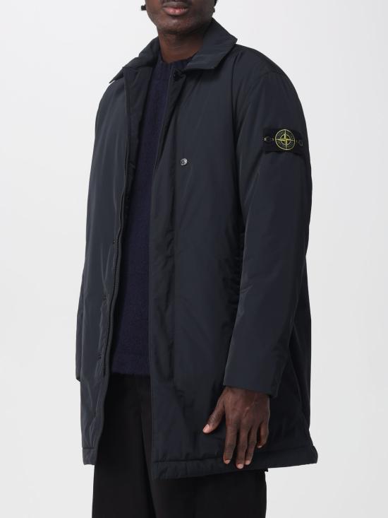 25FW 스톤 아일랜드 마이크로 트윌 패디드 카코트 7100007S0026 V0029 Black - STONE ISLAND