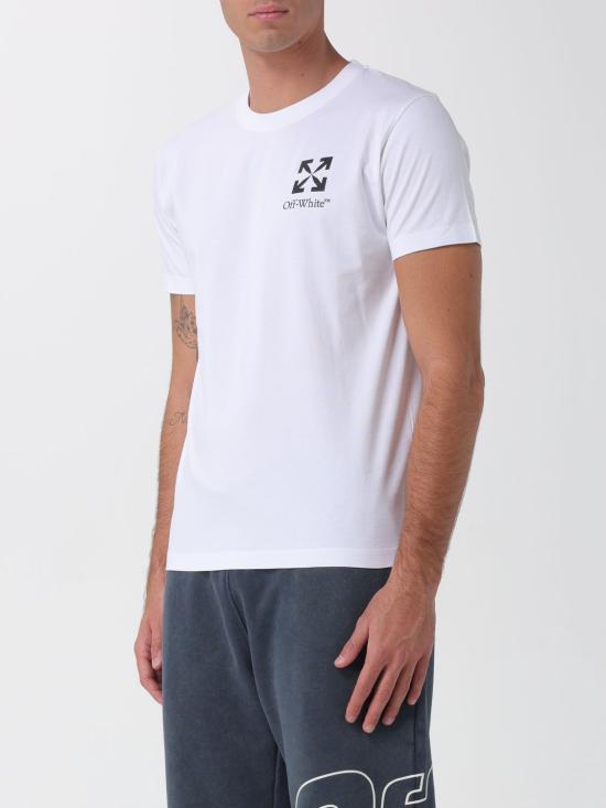 25FW 오프화이트 반팔 티셔츠 OMAA027F25JER00F 0110 White - OFF WHITE