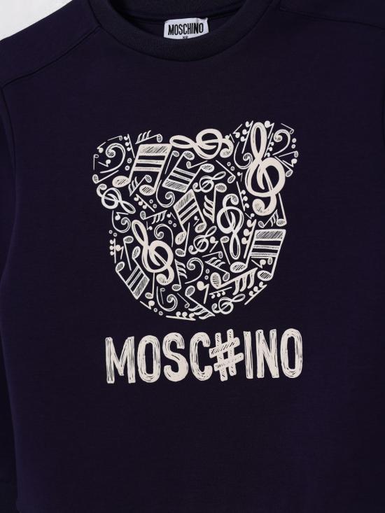 25FW [키즈] 모스키노 풀오버 HMF099LDA58 40016 Blue - MOSCHINO