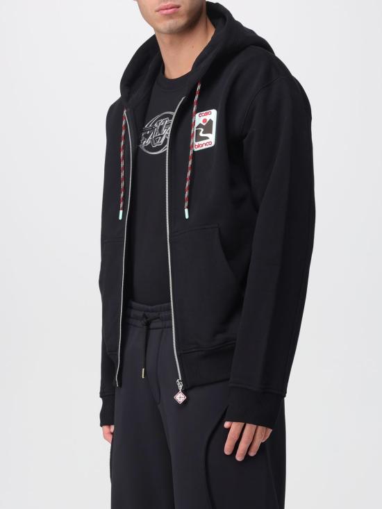 25FW 카사블랑카 긴팔 티셔츠 UMPF25JTP150 01 Black - CASABLANCA