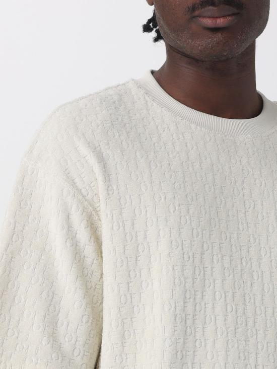 25FW 오프화이트 반팔 티셔츠 OMAD00KC99JER001 0A0A Yellow Cream - OFF WHITE