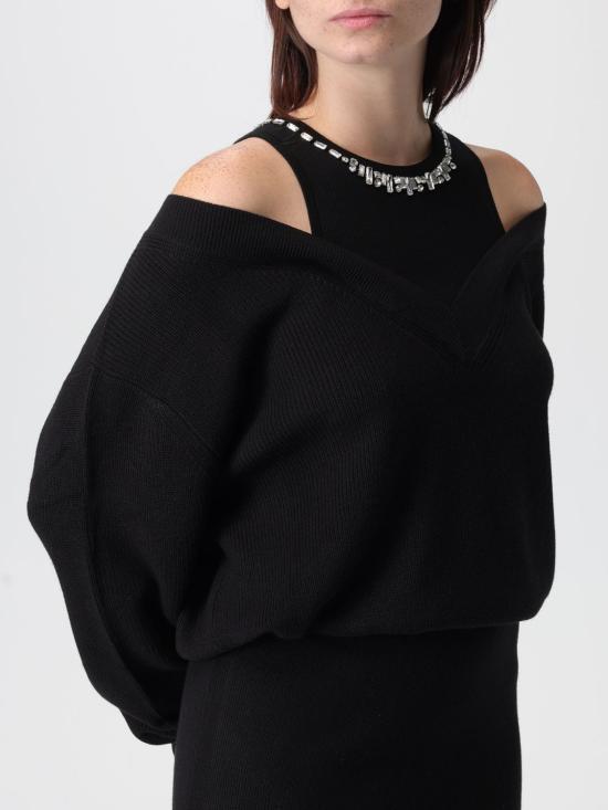 25FW 리우조 롱 원피스 MF5161MA85Q 22222 Black - LIU JO