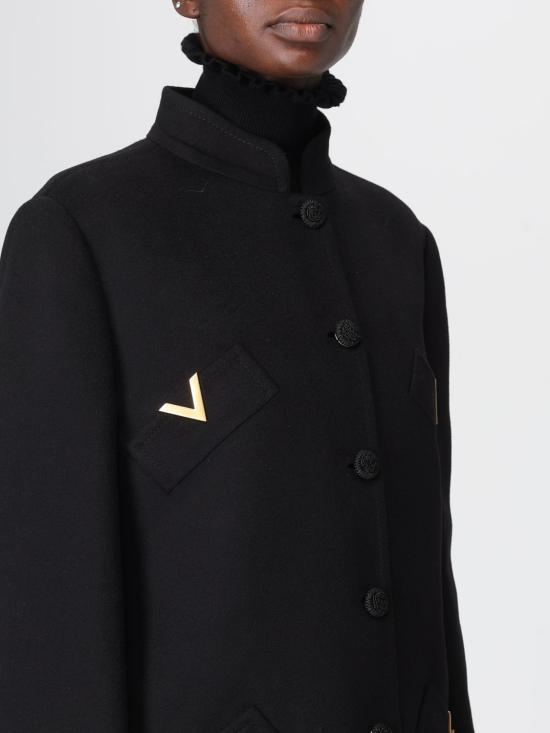 25FW 발렌티노 가라바니 코트 7B3CA7T06JA 0NO Black - VALENTINO GARAVANI
