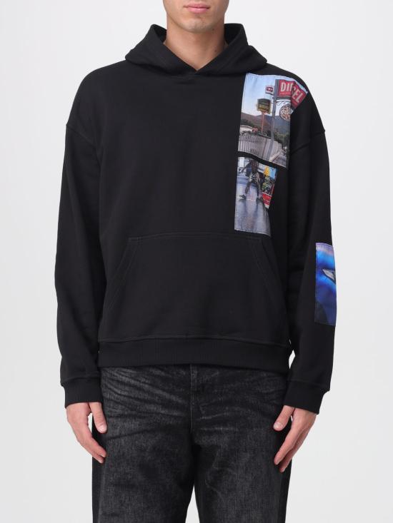 25FW 디젤 긴팔 티셔츠 A196420BMBJ 9XX Black