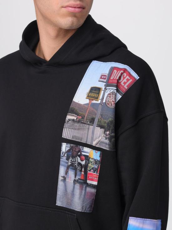 25FW 디젤 긴팔 티셔츠 A196420BMBJ 9XX Black - DIESEL